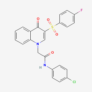 N-(4-chlorophenyl)-2-(3-((4-fluorophenyl)sulfonyl)-4-oxoquinolin-1(4H)-yl)acetamide
