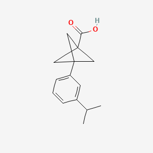 3-(3-Propan-2-ylphenyl)bicyclo[1.1.1]pentane-1-carboxylic acid