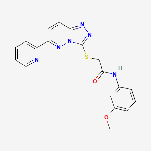 N-(3-methoxyphenyl)-2-[(6-pyridin-2-yl-[1,2,4]triazolo[4,3-b]pyridazin-3-yl)sulfanyl]acetamide