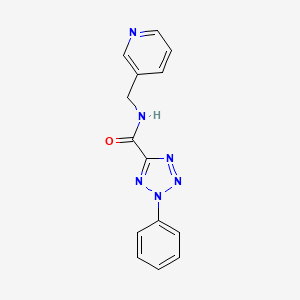molecular formula C14H12N6O B2613654 2-苯基-N-(吡啶-3-基甲基)-2H-四唑-5-羧酰胺 CAS No. 1396877-61-4