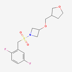 1-((2,5-Difluorobenzyl)sulfonyl)-3-((tetrahydrofuran-3-yl)methoxy)azetidine