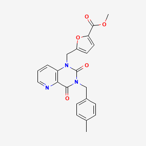 methyl 5-((3-(4-methylbenzyl)-2,4-dioxo-3,4-dihydropyrido[3,2-d]pyrimidin-1(2H)-yl)methyl)furan-2-carboxylate
