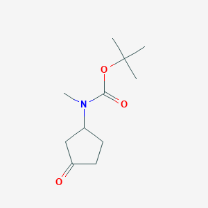B2613719 tert-Butyl methyl(3-oxocyclopentyl)carbamate CAS No. 1260674-55-2; 540777-30-8