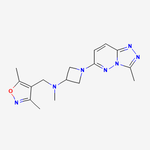 N-[(3,5-dimethyl-1,2-oxazol-4-yl)methyl]-N-methyl-1-{3-methyl-[1,2,4]triazolo[4,3-b]pyridazin-6-yl}azetidin-3-amine