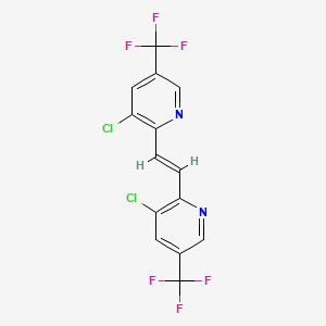 3-chloro-2-[(E)-2-[3-chloro-5-(trifluoromethyl)pyridin-2-yl]ethenyl]-5-(trifluoromethyl)pyridine