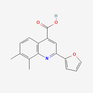 2-(2-Furyl)-7,8-dimethylquinoline-4-carboxylic acid