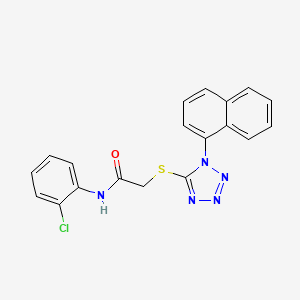 N-(2-chlorophenyl)-2-(1-naphthalen-1-yltetrazol-5-yl)sulfanylacetamide