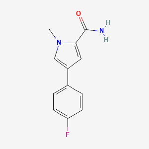 4-(4-fluorophenyl)-1-methyl-1H-pyrrole-2-carboxamide