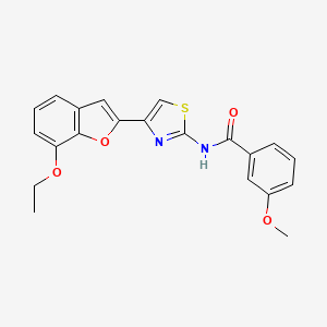 N-(4-(7-ethoxybenzofuran-2-yl)thiazol-2-yl)-3-methoxybenzamide