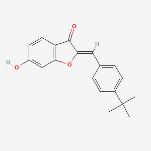 (2Z)-2-(4-tert-butylbenzylidene)-6-hydroxy-1-benzofuran-3(2H)-one