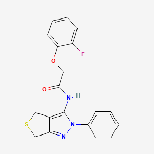 2-(2-fluorophenoxy)-N-(2-phenyl-4,6-dihydrothieno[3,4-c]pyrazol-3-yl)acetamide