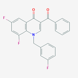 3-Benzoyl-6,8-difluoro-1-[(3-fluorophenyl)methyl]-1,4-dihydroquinolin-4-one