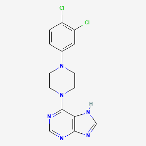 6-[4-(3,4-dichlorophenyl)piperazin-1-yl]-7H-purine