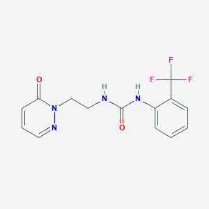 1-(2-(6-oxopyridazin-1(6H)-yl)ethyl)-3-(2-(trifluoromethyl)phenyl)urea