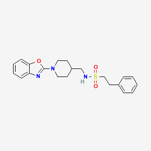 N-((1-(benzo[d]oxazol-2-yl)piperidin-4-yl)methyl)-2-phenylethanesulfonamide