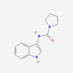 molecular formula C13H15N3O B2613974 N-(1H-indol-3-yl)pyrrolidine-1-carboxamide CAS No. 941987-44-6