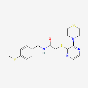 N-(2-furylmethyl)-4-[5-(piperidin-1-ylcarbonyl)-1,3,4-oxadiazol-2-yl]thiophene-2-sulfonamide