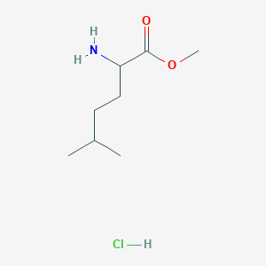 molecular formula C8H18ClNO2 B2613981 Methyl 2-amino-5-methylhexanoate hydrochloride CAS No. 50833-28-8