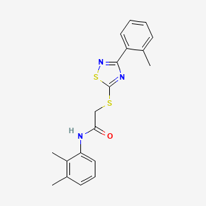 B2613988 N-(2,3-dimethylphenyl)-2-((3-(o-tolyl)-1,2,4-thiadiazol-5-yl)thio)acetamide CAS No. 864918-44-5