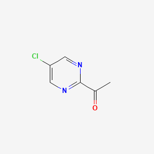 molecular formula C6H5ClN2O B2613995 1-(5-Chloropyrimidin-2-yl)ethan-1-one CAS No. 1822666-76-1