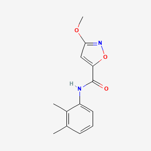 molecular formula C13H14N2O3 B2613999 N-(2,3-DIMETHYLPHENYL)-3-METHOXY-1,2-OXAZOLE-5-CARBOXAMIDE CAS No. 1428348-35-9
