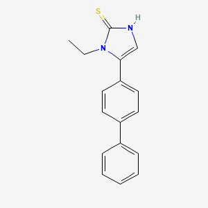 1-ethyl-5-(4-phenylphenyl)-1H-imidazole-2-thiol