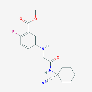 Methyl 5-({[(1-cyanocyclohexyl)carbamoyl]methyl}amino)-2-fluorobenzoate