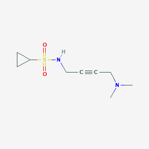 molecular formula C9H16N2O2S B2614073 N-(4-(dimethylamino)but-2-yn-1-yl)cyclopropanesulfonamide CAS No. 1396803-02-3