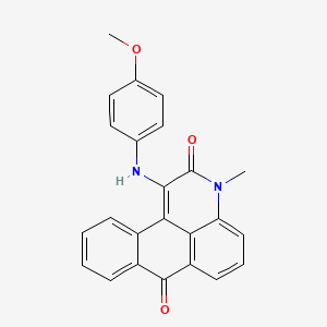 1-((4-methoxyphenyl)amino)-3-methyl-2H-naphtho[1,2,3-de]quinoline-2,7(3H)-dione