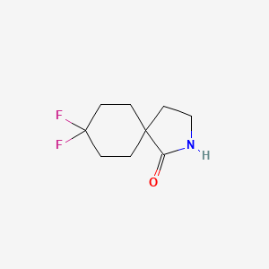 molecular formula C9H13F2NO B2614076 8,8-Difluoro-2-azaspiro[4.5]decan-1-one CAS No. 1935355-06-8