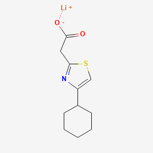 Lithium;2-(4-cyclohexyl-1,3-thiazol-2-yl)acetate