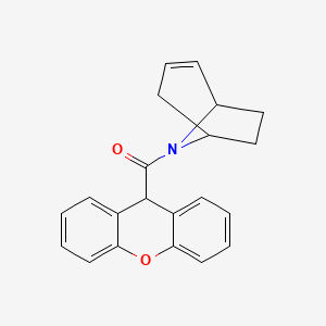 molecular formula C21H19NO2 B2614149 (1R,5S)-8-azabicyclo[3.2.1]oct-2-en-8-yl(9H-xanthen-9-yl)methanone CAS No. 1797096-34-4