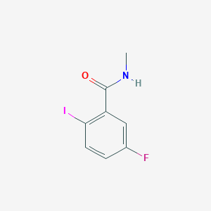 molecular formula C8H7FINO B2614156 5-fluoro-2-iodo-N-methylbenzamide CAS No. 1311750-94-3