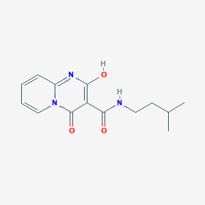 molecular formula C14H17N3O3 B2614239 2-hydroxy-N-(3-methylbutyl)-4-oxo-4H-pyrido[1,2-a]pyrimidine-3-carboxamide CAS No. 886898-68-6