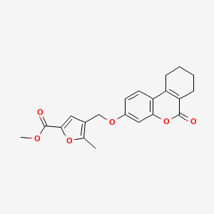 Methyl 5-methyl-4-[(6-oxo-7,8,9,10-tetrahydrobenzo[c]chromen-3-yl)oxymethyl]furan-2-carboxylate