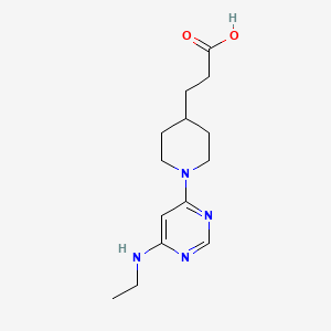 3-{1-[6-(Ethylamino)-4-pyrimidinyl]-4-piperidyl}propanoic acid