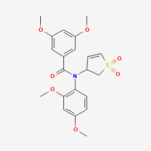 N-(2,4-dimethoxyphenyl)-N-(1,1-dioxido-2,3-dihydrothiophen-3-yl)-3,5-dimethoxybenzamide