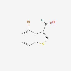 molecular formula C9H5BrOS B2614269 4-bromo-1-benzothiophene-3-carbaldehyde CAS No. 19075-49-1
