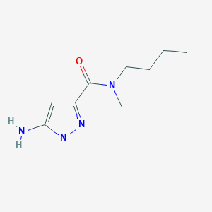 B2614274 5-amino-N-butyl-N,1-dimethyl-1H-pyrazole-3-carboxamide CAS No. 1310116-56-3