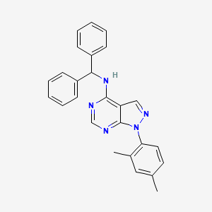 1-(2,4-dimethylphenyl)-N-(diphenylmethyl)-1H-pyrazolo[3,4-d]pyrimidin-4-amine