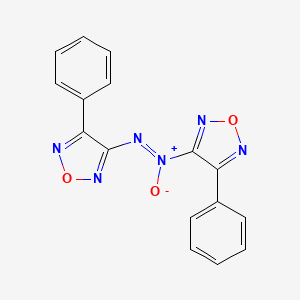 3-phenyl-4-[(4-phenyl-1,2,5-oxadiazol-3-yl)-NNO-azoxy]-1,2,5-oxadiazole