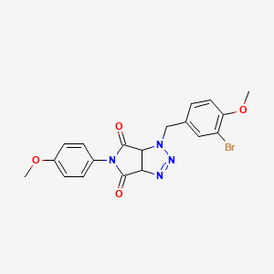 1-(3-bromo-4-methoxybenzyl)-5-(4-methoxyphenyl)-3a,6a-dihydropyrrolo[3,4-d][1,2,3]triazole-4,6(1H,5H)-dione