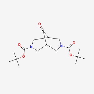 Di-tert-butyl 9-oxo-3,7-diaza-bicyclo[3.3.1]nonane-3,7-dicarboxylate