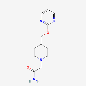 2-[4-(Pyrimidin-2-yloxymethyl)piperidin-1-yl]acetamide