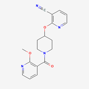 2-((1-(2-Methoxynicotinoyl)piperidin-4-yl)oxy)nicotinonitrile