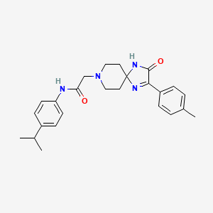 N-(4-isopropylphenyl)-2-(3-oxo-2-(p-tolyl)-1,4,8-triazaspiro[4.5]dec-1-en-8-yl)acetamide
