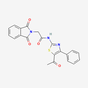 N-(5-acetyl-4-phenylthiazol-2-yl)-2-(1,3-dioxoisoindolin-2-yl)acetamide