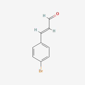 molecular formula C9H7BrO B2614406 4-Bromocinnamaldehyde CAS No. 1775-27-5; 23771-52-0; 3893-18-3; 49678-04-8