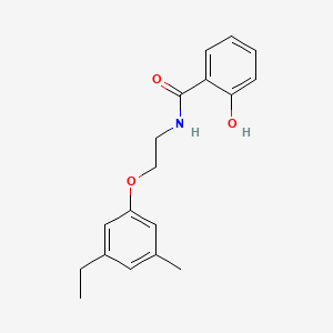 molecular formula C18H21NO3 B2614443 N-[2-(3-ethyl-5-methylphenoxy)ethyl]-2-hydroxybenzamide CAS No. 893778-77-3