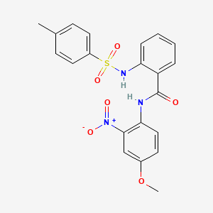 B2614480 N-(4-methoxy-2-nitrophenyl)-2-[(4-methylphenyl)sulfonylamino]benzamide CAS No. 330190-20-0